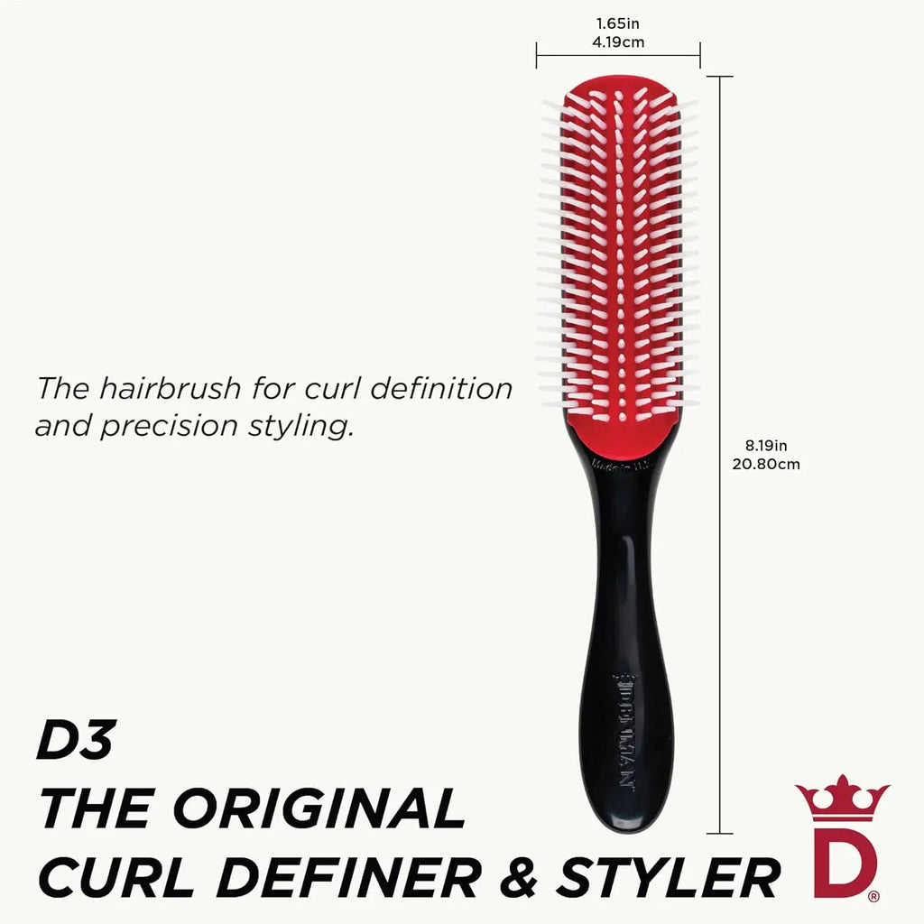 7-Row Curl Defining Brush for Smooth, Defined Curls - Detangling Styler for All Hair Types