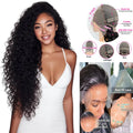 HD Transparent 220 Density 13x4 13x6 Water Deep Wave Frontal Wig 7x6 Closure Glueless Wig Ready To Wear 360 HD Lace Front Wig