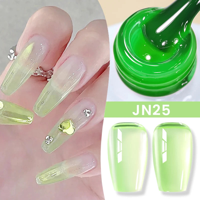 BORN PRETTY 83 Colors 10ml Jelly Nude Gel Nail Polish Autumn Amber Semi Transparent Manicure Soak off UV LED Nails Gel Varnish