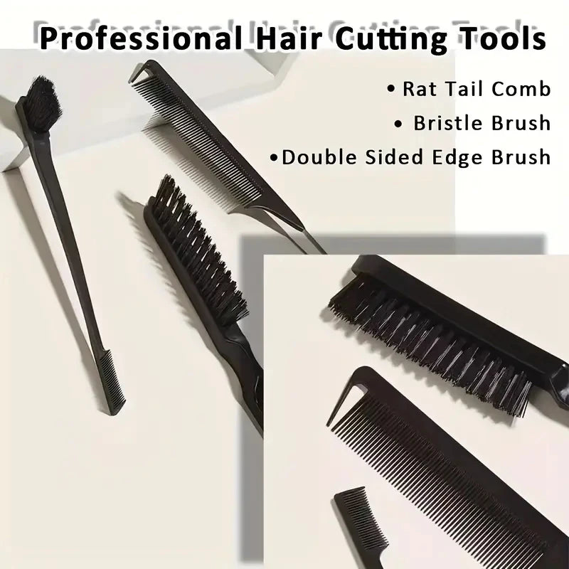 Bristle Slick Back Hair Brush for Sleek Ponytail Bun & Smoothing Baby Hairs, Flyaways, Edge Control - Backcombing & Teasing