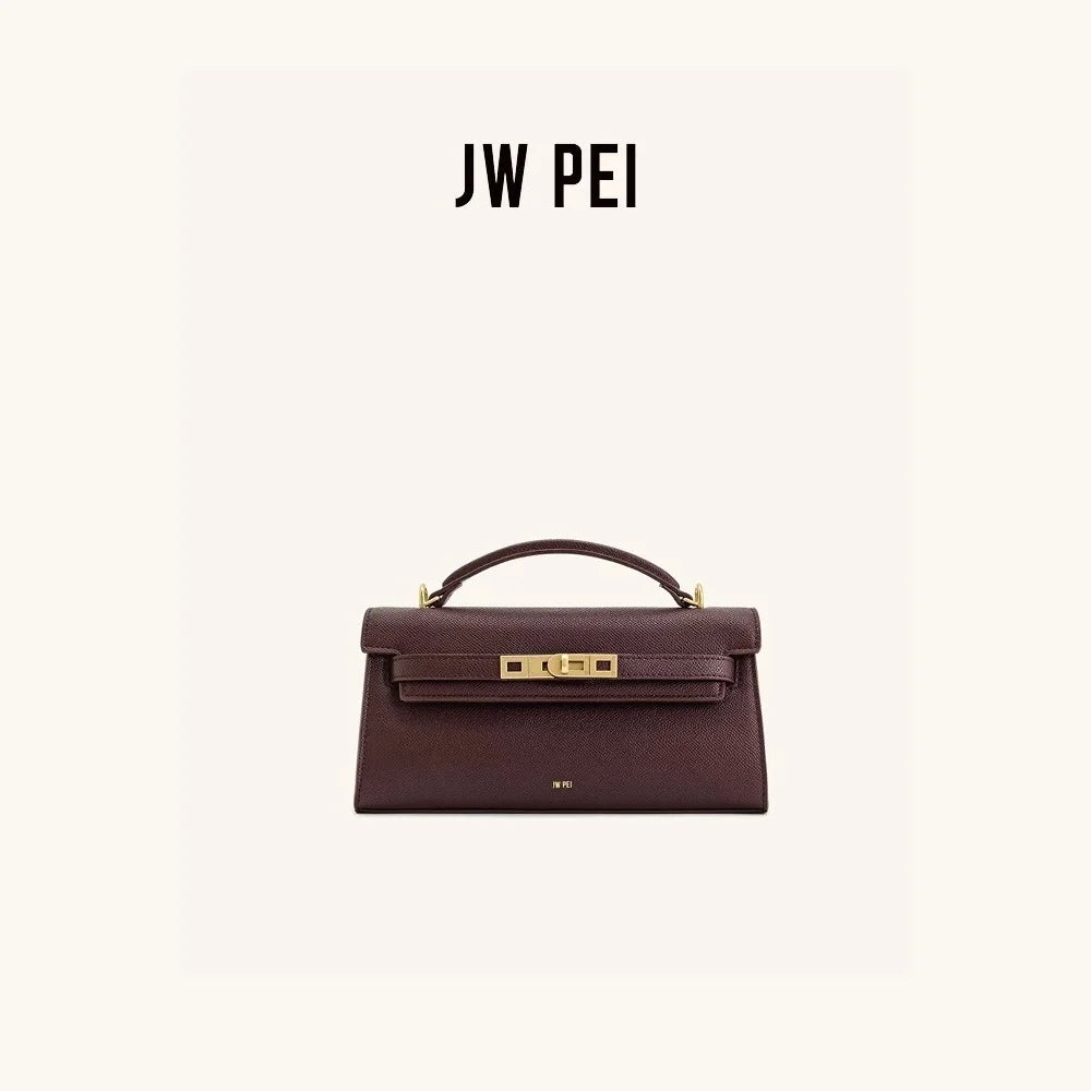 JW PEI Women Handbag Imported Cowhide Material Solid Color Hardware Accessories High Quality Light Luxury Versatile Daily Bag