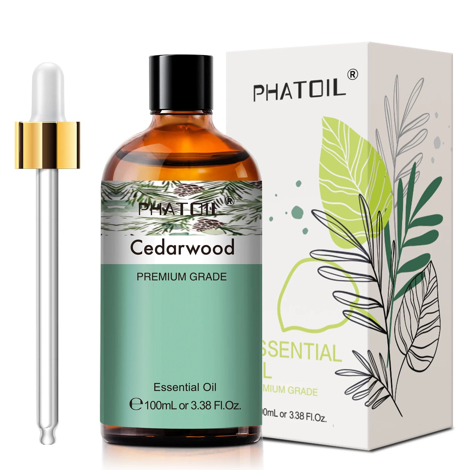 PHATOIL 100ml Pure Essential Oil Lavender Jasmine Vanilla Sandalwood Sweet Orange Lemon Aromatherpay Essential Oils For Diffuser