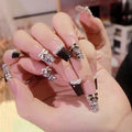 24 PCS Black And White CC Nail Art