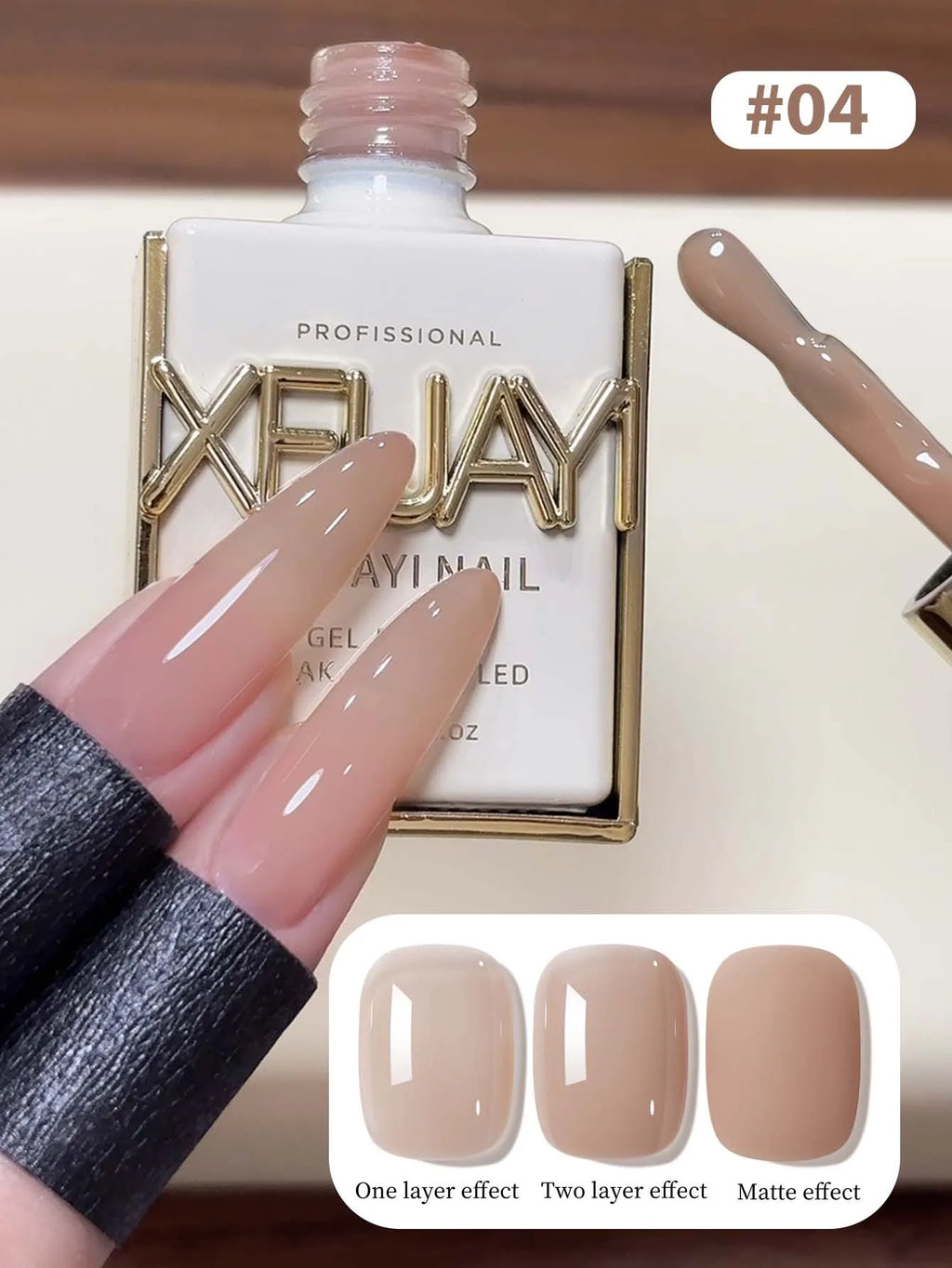 15ML Naked Nail Gel Polish Nails Gel Polish, Semi Permanent Varnish Nail Glue Soak Off UV LED Nail Polish Manicure Nail Supplies