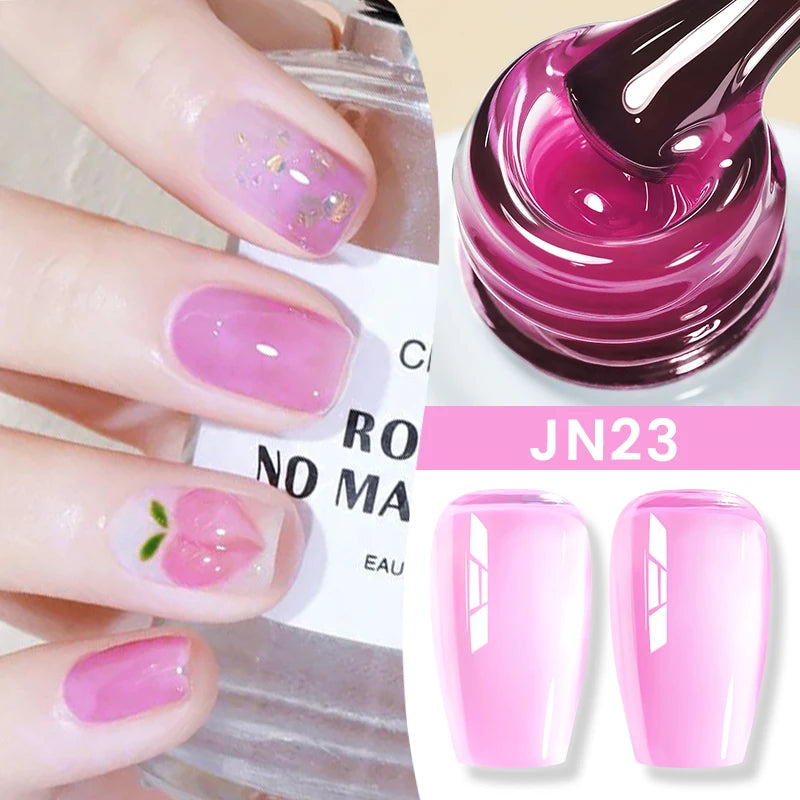 BORN PRETTY 83 Colors 10ml Jelly Nude Gel Nail Polish Autumn Amber Semi Transparent Manicure Soak off UV LED Nails Gel Varnish