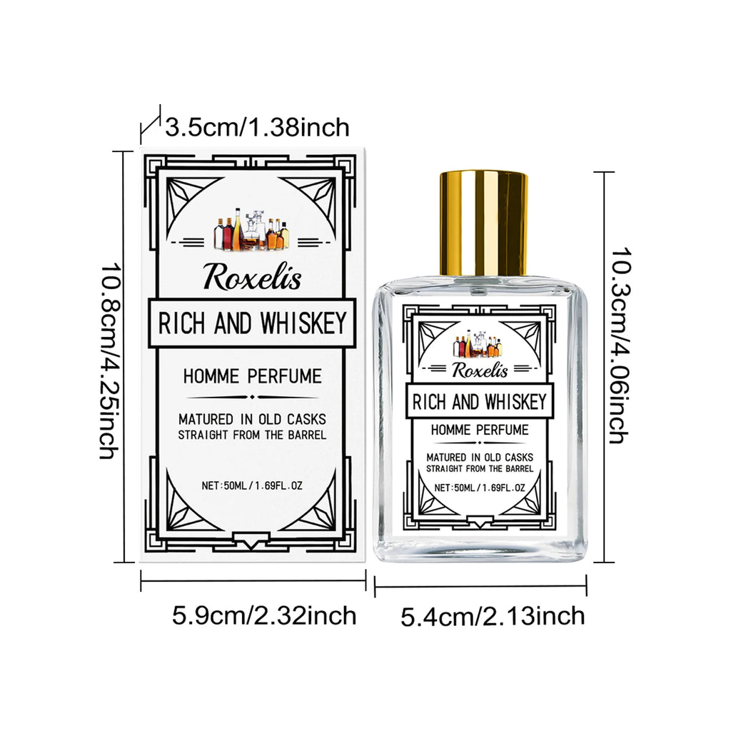 Roxelis 50ml Charm Whisky Men's perfume Gulong Fragrance Fragrance Elegant Fresh Charm Fragrance for Men perfume
