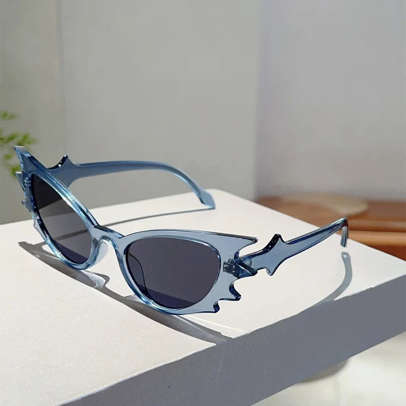 GM LUMIAS Bat Wing Shaped Sunglasses New Fashion Candy Color Decor Shades Trendy Luxury Brand Design Gradient Rave Sun Glasses
