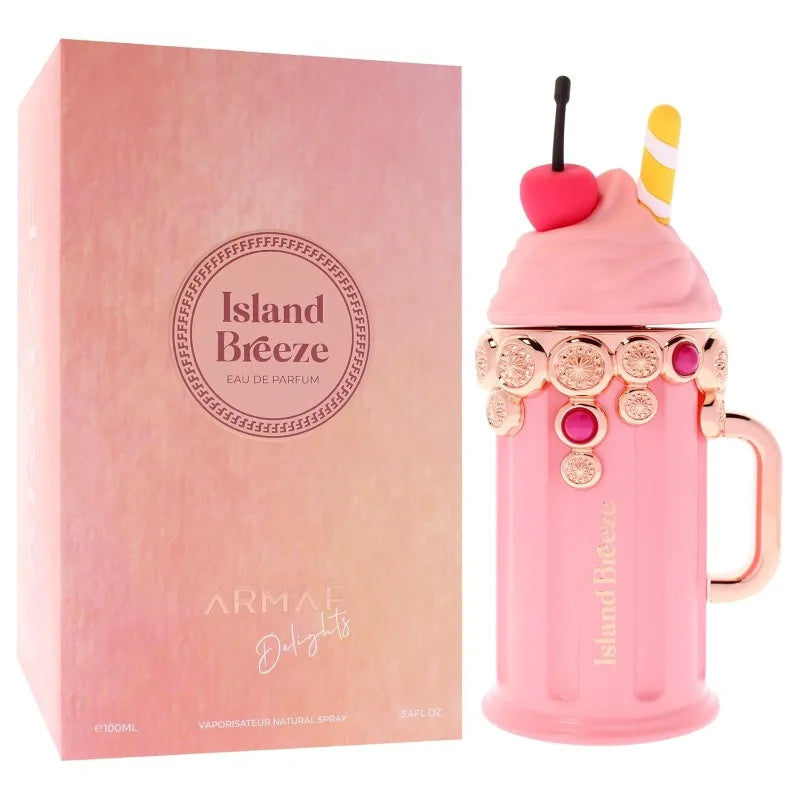 Armaf Island Breeze Eau de Parfum Spray 3.4 Ounce Original Arab Perfumes Lasting Floral Fruity Pheromones Cologne Perfume 100 ML