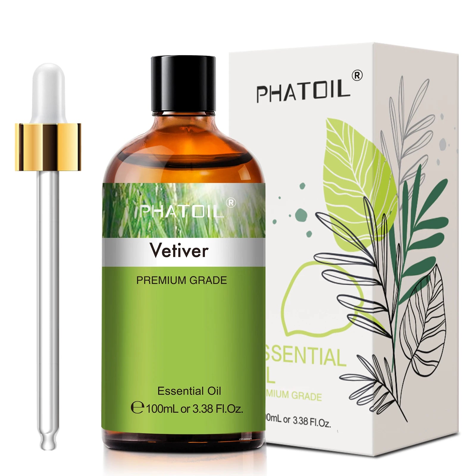 PHATOIL 100ml Pure Essential Oil Lavender Jasmine Vanilla Sandalwood Sweet Orange Lemon Aromatherpay Essential Oils For Diffuser