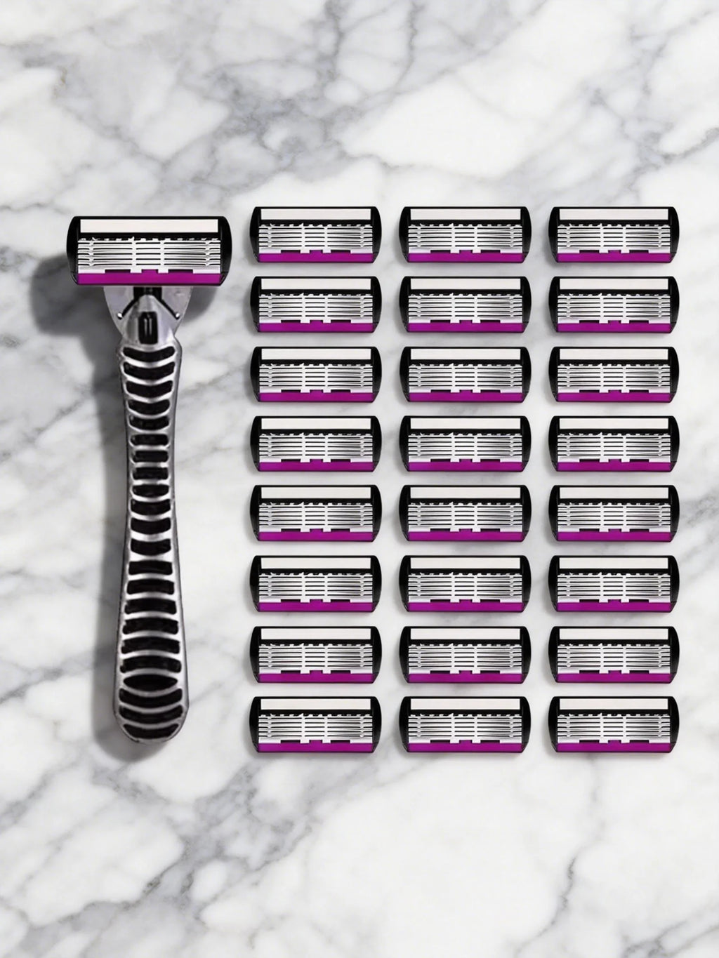 3/6/12 Pcs/ High Quality Man Safety Razor Blade 6 Layer German Stainless Steel Shaving Cartridges Compatible Mach Shaver