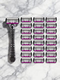 3/6/12 Pcs/ High Quality Man Safety Razor Blade 6 Layer German Stainless Steel Shaving Cartridges Compatible Mach Shaver