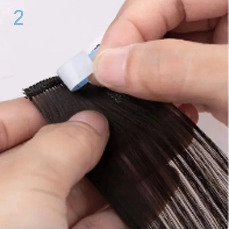 Wig Installation Kit Set:4.0*0.8cm Strong Waterproof Tape with remover Double Sided Replacement Tape for Hair Extensions or Wigs