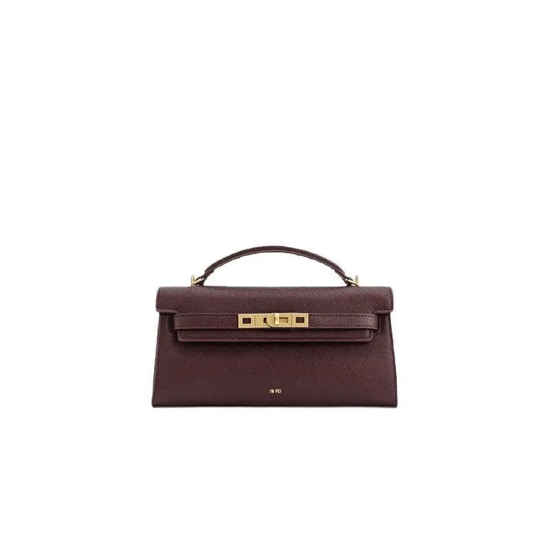 JW PEI Women Handbag Imported Cowhide Material Solid Color Hardware Accessories High Quality Light Luxury Versatile Daily Bag