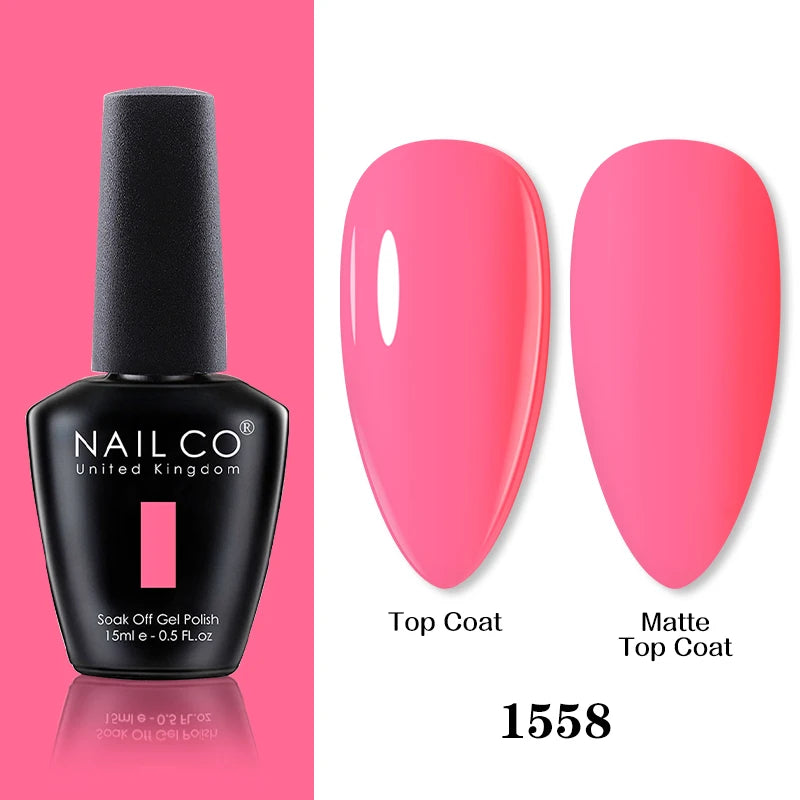 NAILCO 15ml Brown Nails Art Red Color Gel Nail Polish Semi-permanent UV Gel Polish Coffee Manicure Chocolate Hybrid Nail Varnish