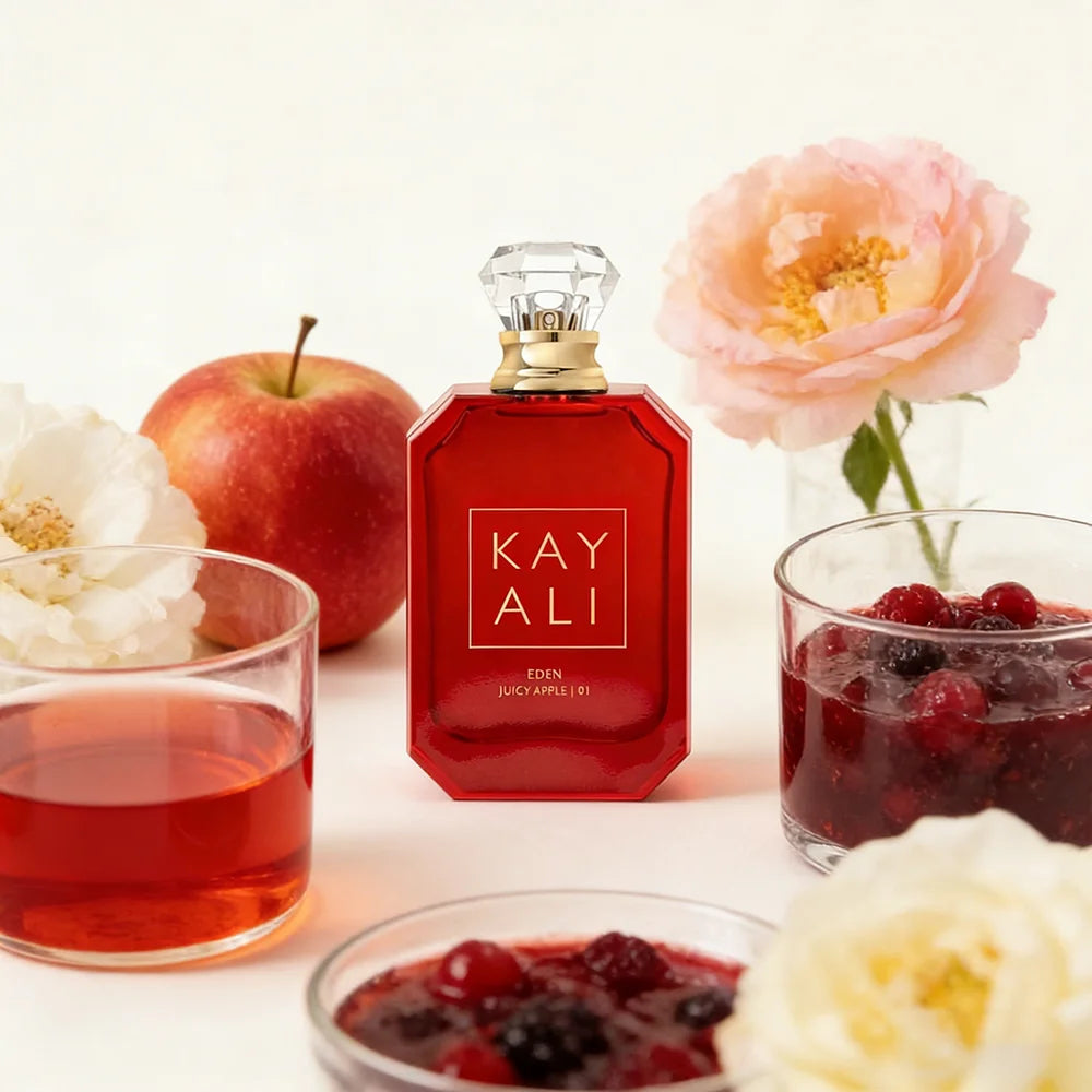 KAYALI EDEN JUICY APPLE | 01 Eau de Parfum 100ml/3.4oz, Unisex Fragrance with Juicy Red Apple Berry & Floral Gourmand Notes, Lon