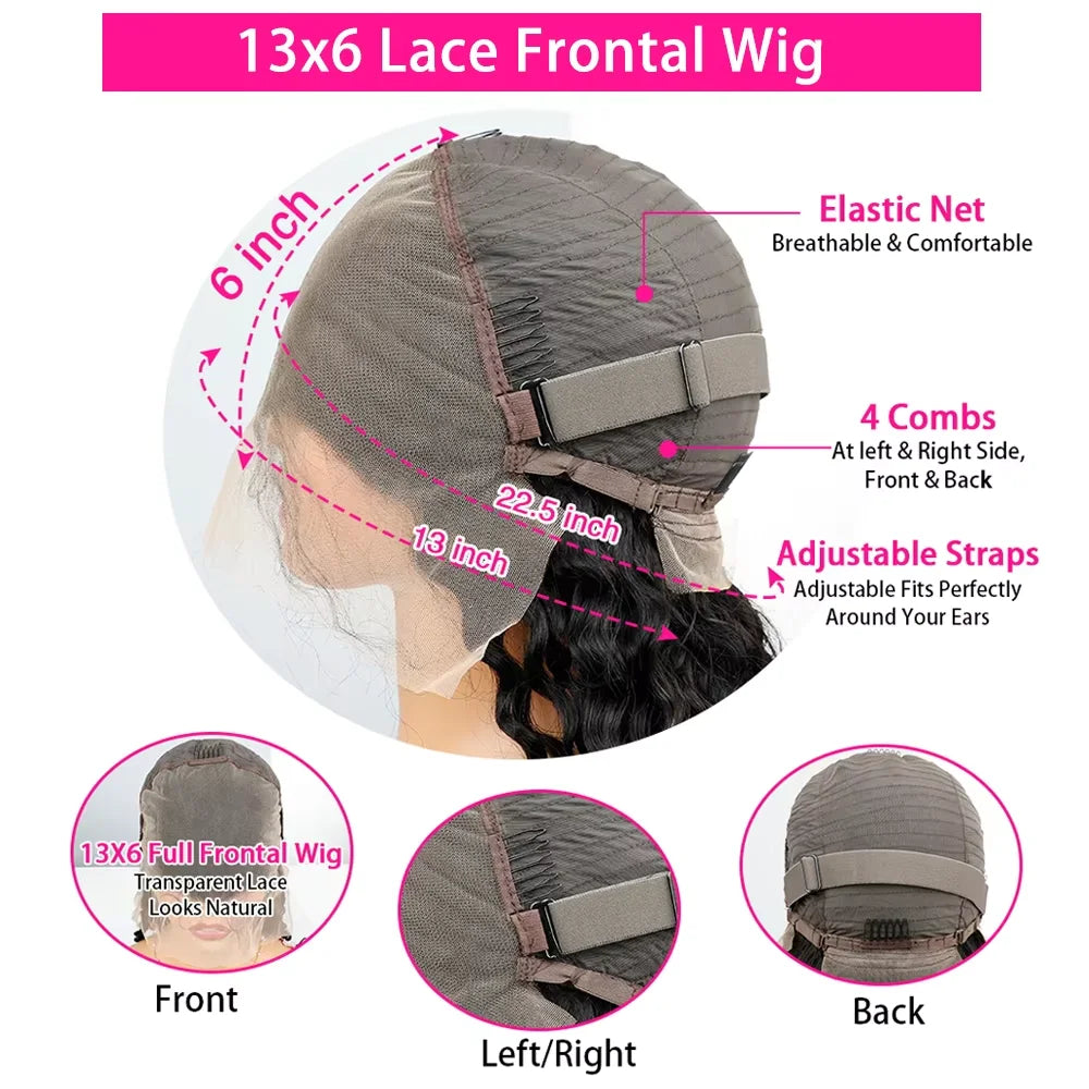 Highlight Straight P4/27 Colored Lace Front Wigs Human Hair 13x6 Brazilian Lace Front Human Hair Wigs Pre Plucked For Women 220%