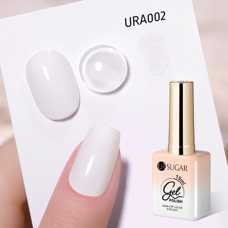 UR SUGAR 15ml Champagne Gold Sliver Reflective Glitter Gel Nail Polish Varnish Semi Permanent Soak Off UV Gel For Manicure Art