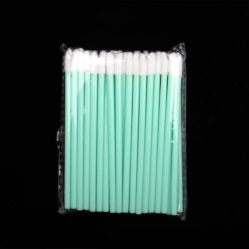50 Pcs Disposable Lip Brush Makeup Tools Hollow Lip Wands Nylon Lip Gloss Stick Applicator Lipstick Wands Set Cosmetic Tools