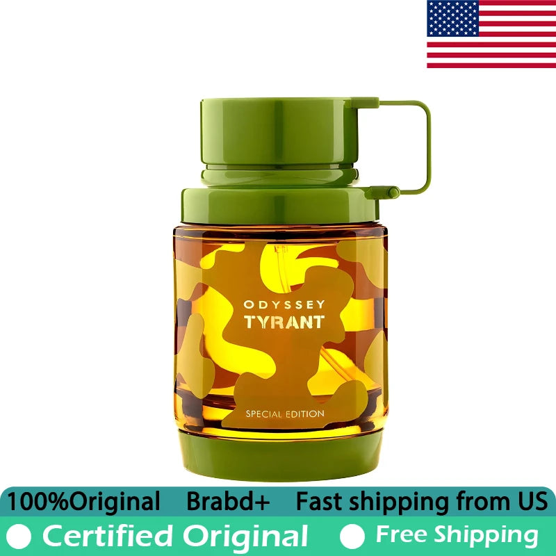 Armaf Odyssey Tyrant Special Eau de Parfum Spray 3.4 Oz Premium Arabian Perfumes Lasting Oriental Woody Male Pheromones Perfume