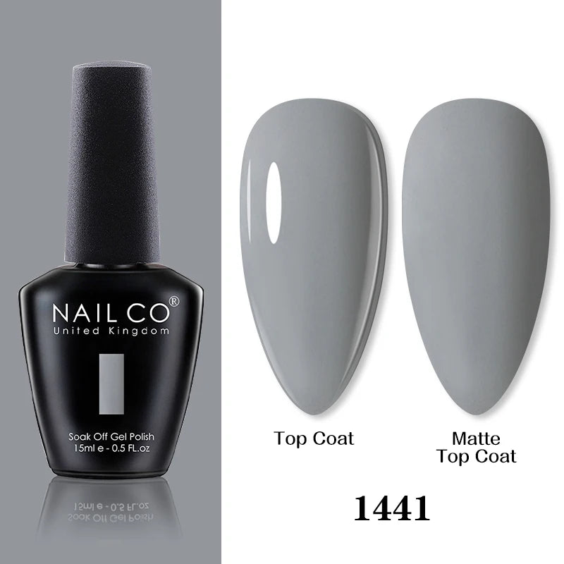 NAILCO 15ml Brown Nails Art Red Color Gel Nail Polish Semi-permanent UV Gel Polish Coffee Manicure Chocolate Hybrid Nail Varnish
