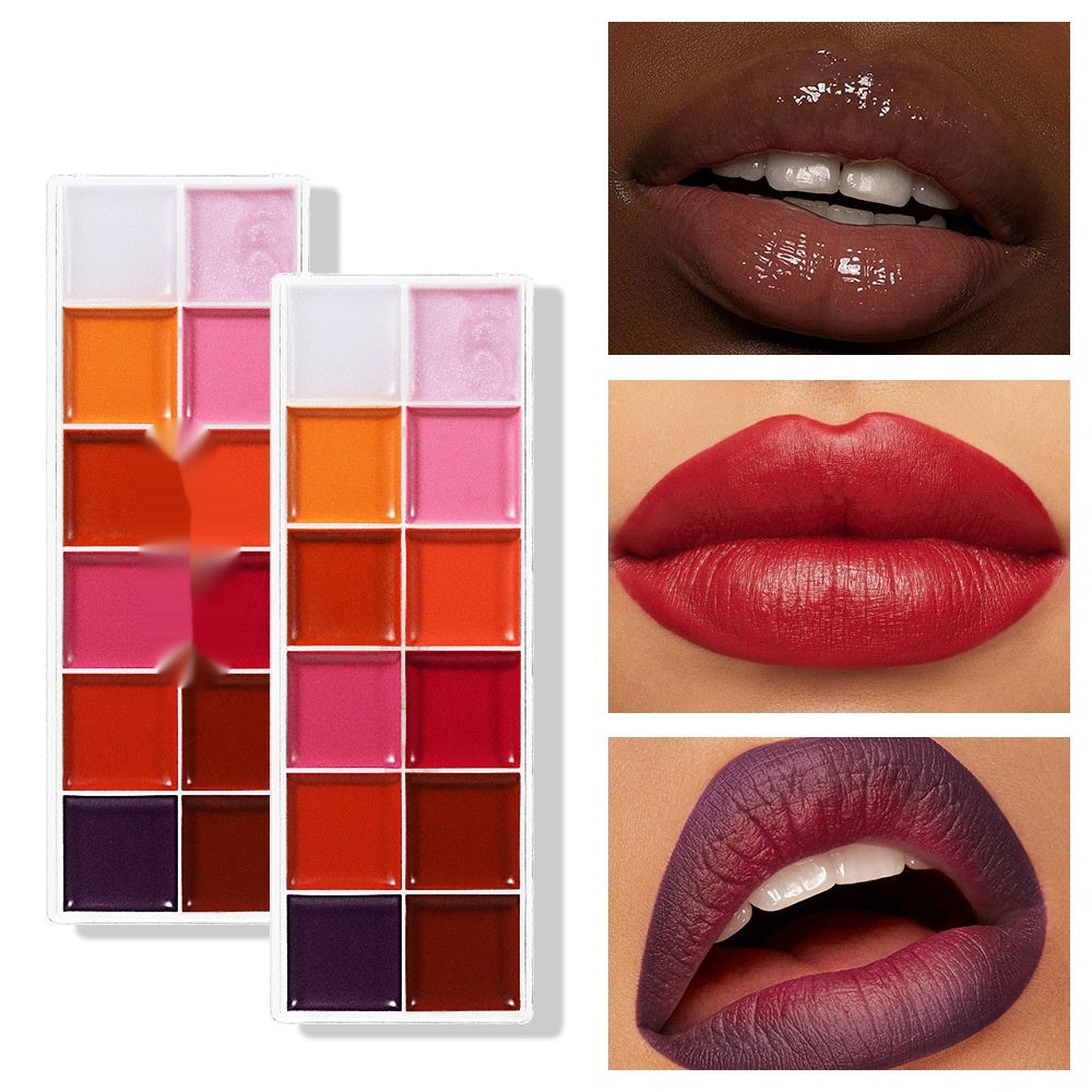 Moisturizing And Easy To Color Makeup Portable Lip Gloss Tray