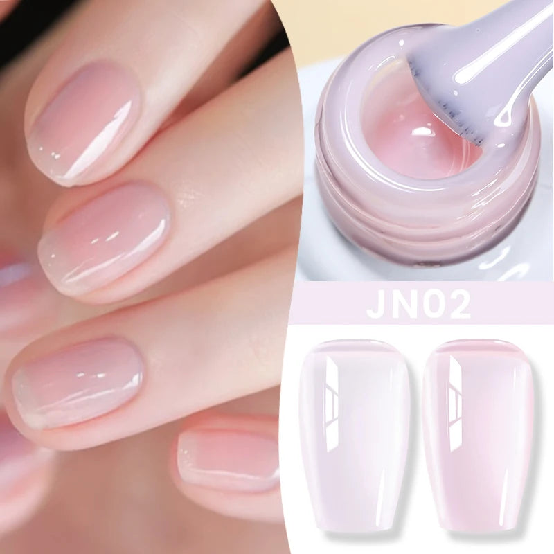 BORN PRETTY 83 Colors 10ml Jelly Nude Gel Nail Polish Autumn Amber Semi Transparent Manicure Soak off UV LED Nails Gel Varnish