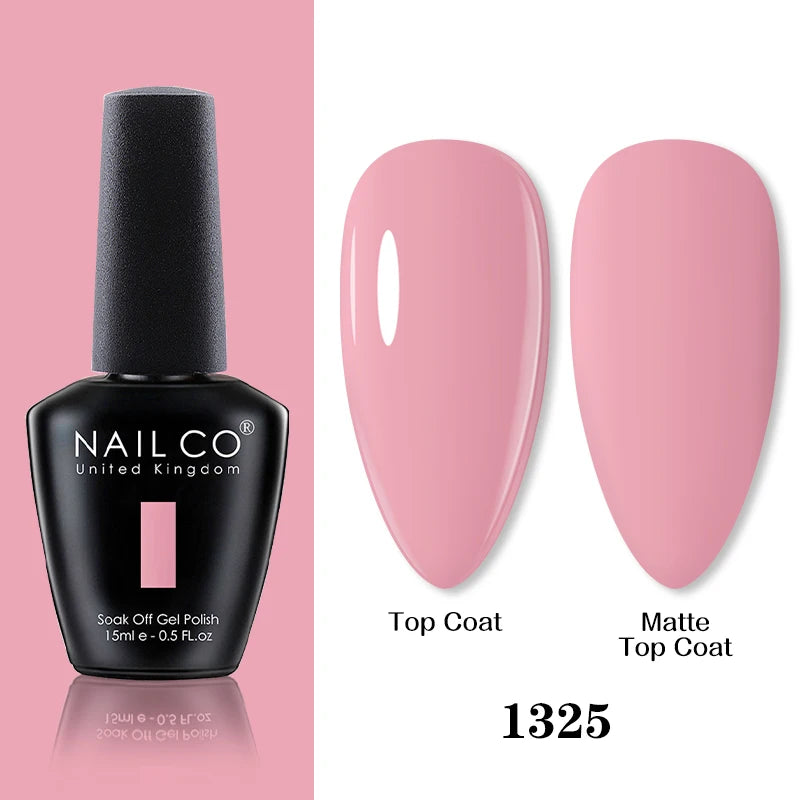 NAILCO 15ml Brown Nails Art Red Color Gel Nail Polish Semi-permanent UV Gel Polish Coffee Manicure Chocolate Hybrid Nail Varnish