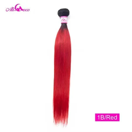 Ali Coco Peruvian Straight Hair 8-30 inch 1/3/4 Bundles Hair Natural #2/#4/ #613/ Human Hair Bundles Non Remy Hair Extensions