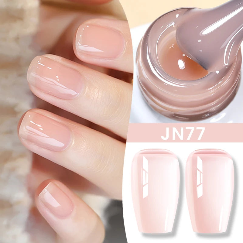 BORN PRETTY 83 Colors 10ml Jelly Nude Gel Nail Polish Autumn Amber Semi Transparent Manicure Soak off UV LED Nails Gel Varnish