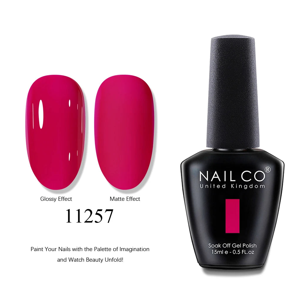 NAILCO 15ml Brown Nails Art Red Color Gel Nail Polish Semi-permanent UV Gel Polish Coffee Manicure Chocolate Hybrid Nail Varnish