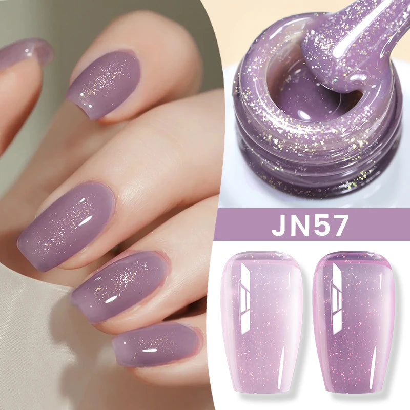 BORN PRETTY 83 Colors 10ml Jelly Nude Gel Nail Polish Autumn Amber Semi Transparent Manicure Soak off UV LED Nails Gel Varnish