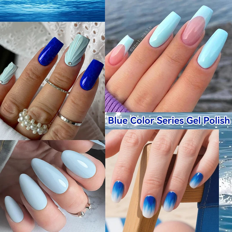 LILYCUTE 6Pcs/set 7ml Coffee Series Gel Nail Polish Kit 125 Colors Manicure Semi Permanent Soak Off UV Nail Art Gel Varnish