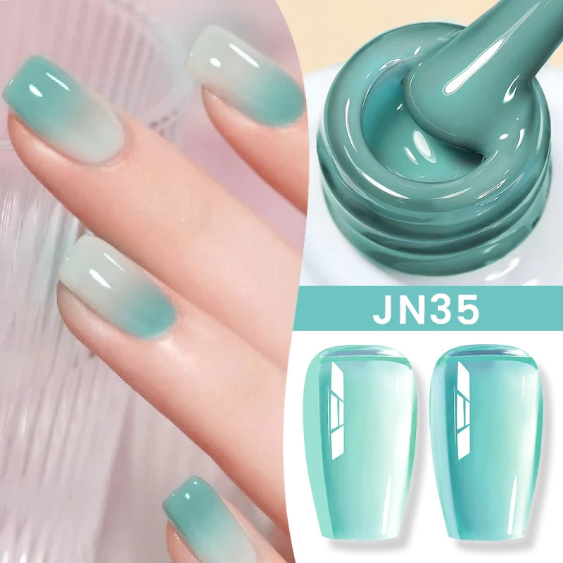 BORN PRETTY 83 Colors 10ml Jelly Nude Gel Nail Polish Autumn Amber Semi Transparent Manicure Soak off UV LED Nails Gel Varnish