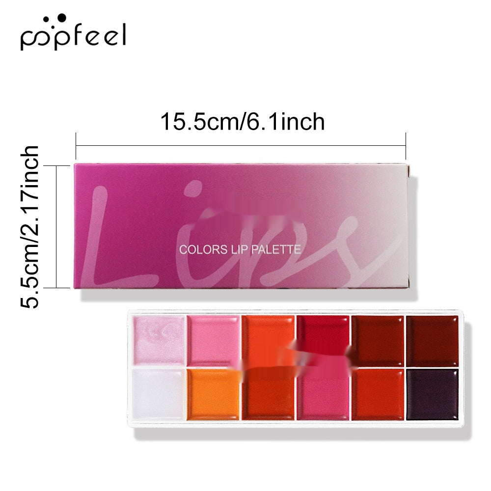 Moisturizing And Easy To Color Makeup Portable Lip Gloss Tray