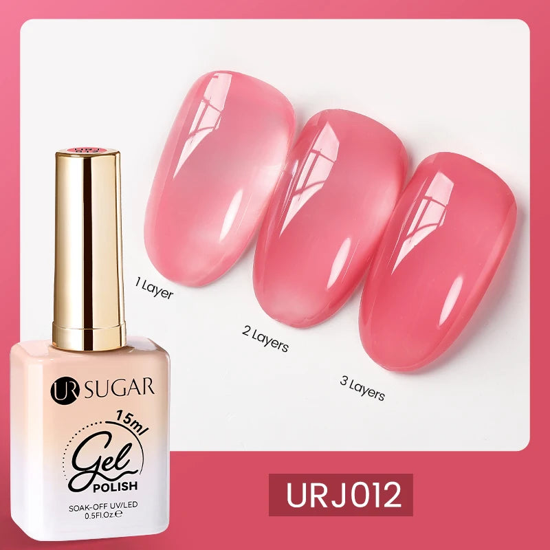 UR SUGAR 15ml Champagne Gold Sliver Reflective Glitter Gel Nail Polish Varnish Semi Permanent Soak Off UV Gel For Manicure Art