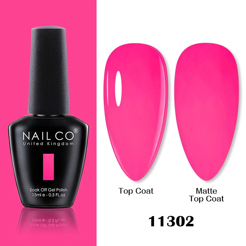 NAILCO 15ml Brown Nails Art Red Color Gel Nail Polish Semi-permanent UV Gel Polish Coffee Manicure Chocolate Hybrid Nail Varnish