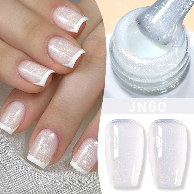 BORN PRETTY 83 Colors 10ml Jelly Nude Gel Nail Polish Autumn Amber Semi Transparent Manicure Soak off UV LED Nails Gel Varnish