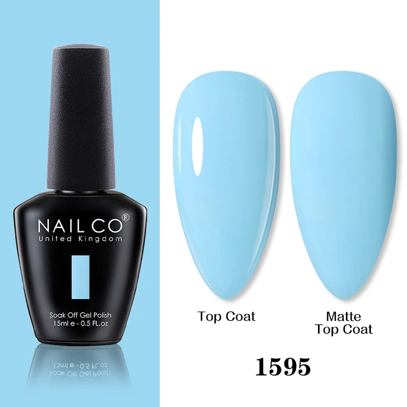 NAILCO 15ml Brown Nails Art Red Color Gel Nail Polish Semi-permanent UV Gel Polish Coffee Manicure Chocolate Hybrid Nail Varnish