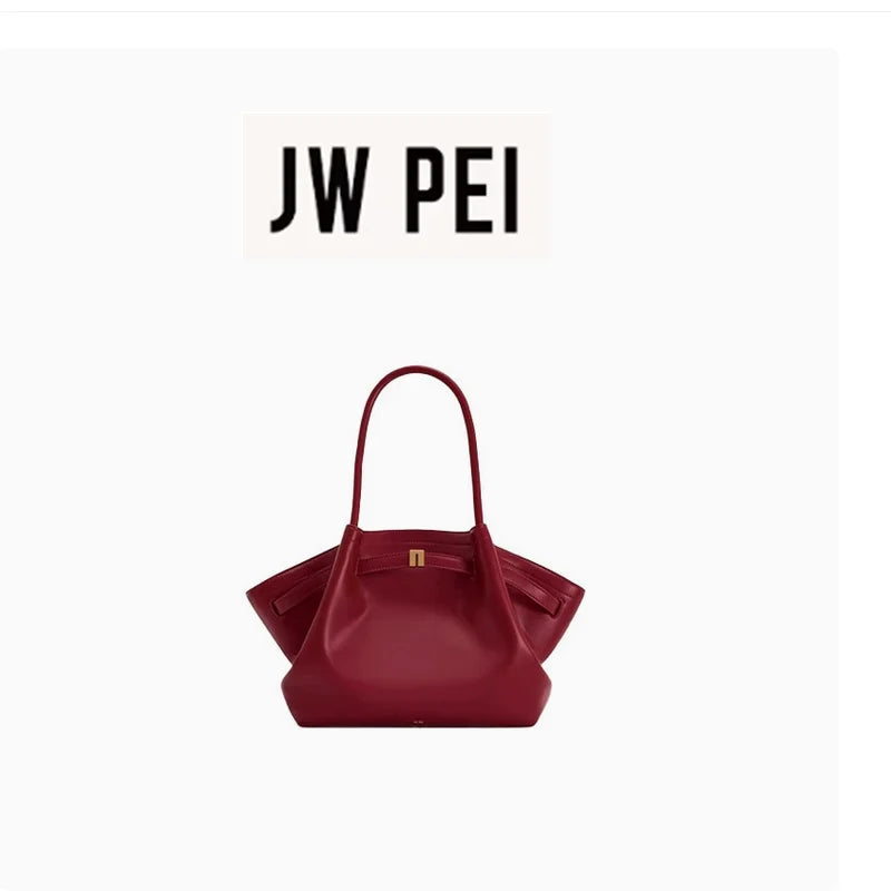 JW PEI HANA Tote Bag Dumpling Bun Women's Shoulder Crossbody Bag High Quality Handheld  Bag Women'sMedium Faux Suede