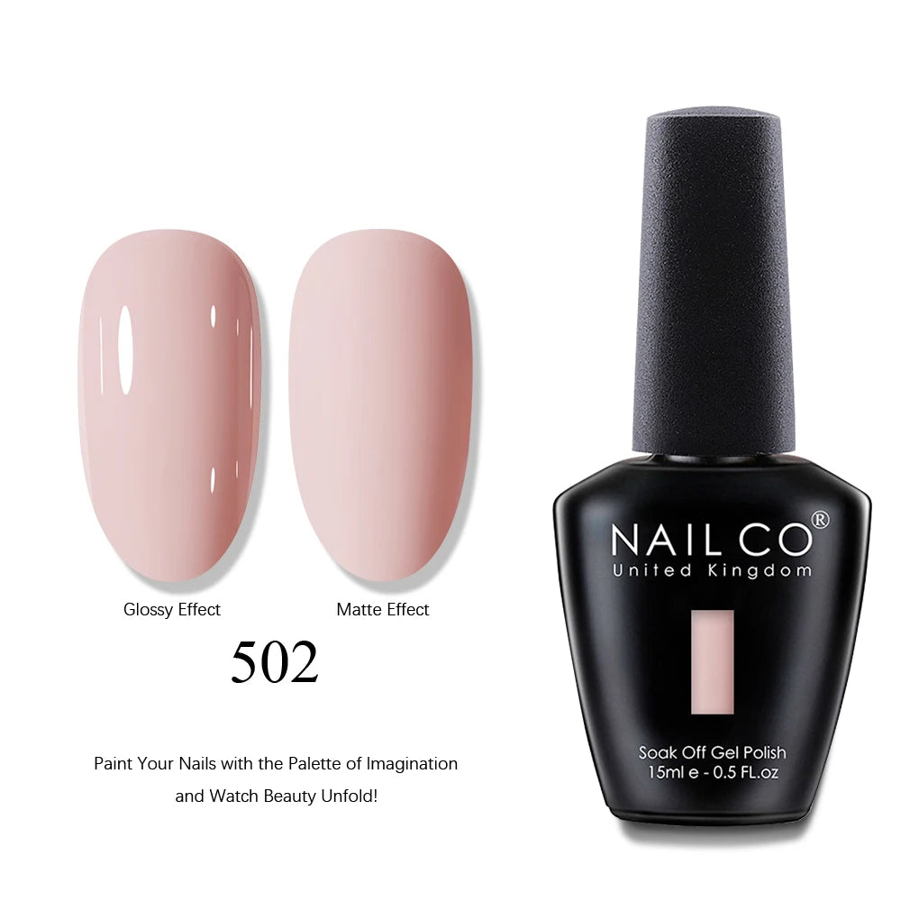 NAILCO 15ml Brown Nails Art Red Color Gel Nail Polish Semi-permanent UV Gel Polish Coffee Manicure Chocolate Hybrid Nail Varnish