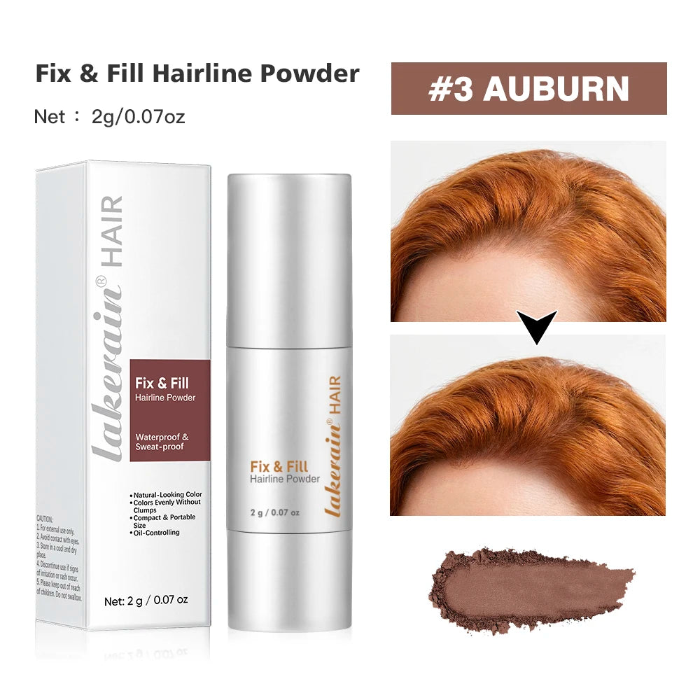 Waterproof Hairline & Root Concealer Pen – Instant Grey Coverage with Easy Blend Powder Stick for Normal Hair