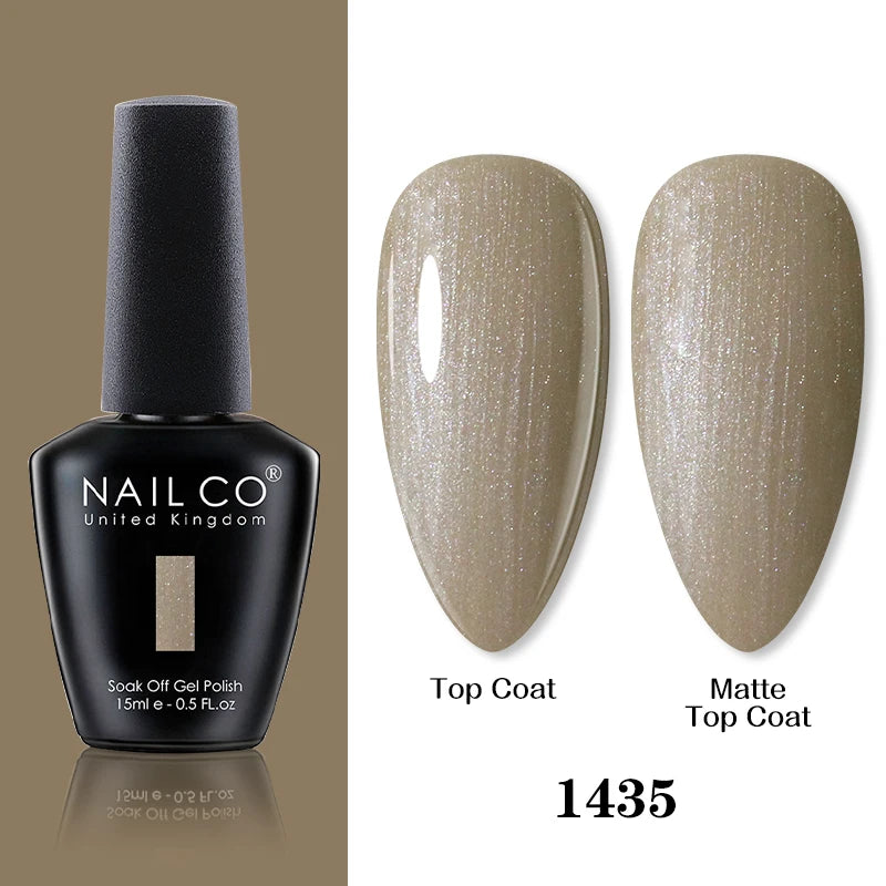 NAILCO 15ml Brown Nails Art Red Color Gel Nail Polish Semi-permanent UV Gel Polish Coffee Manicure Chocolate Hybrid Nail Varnish