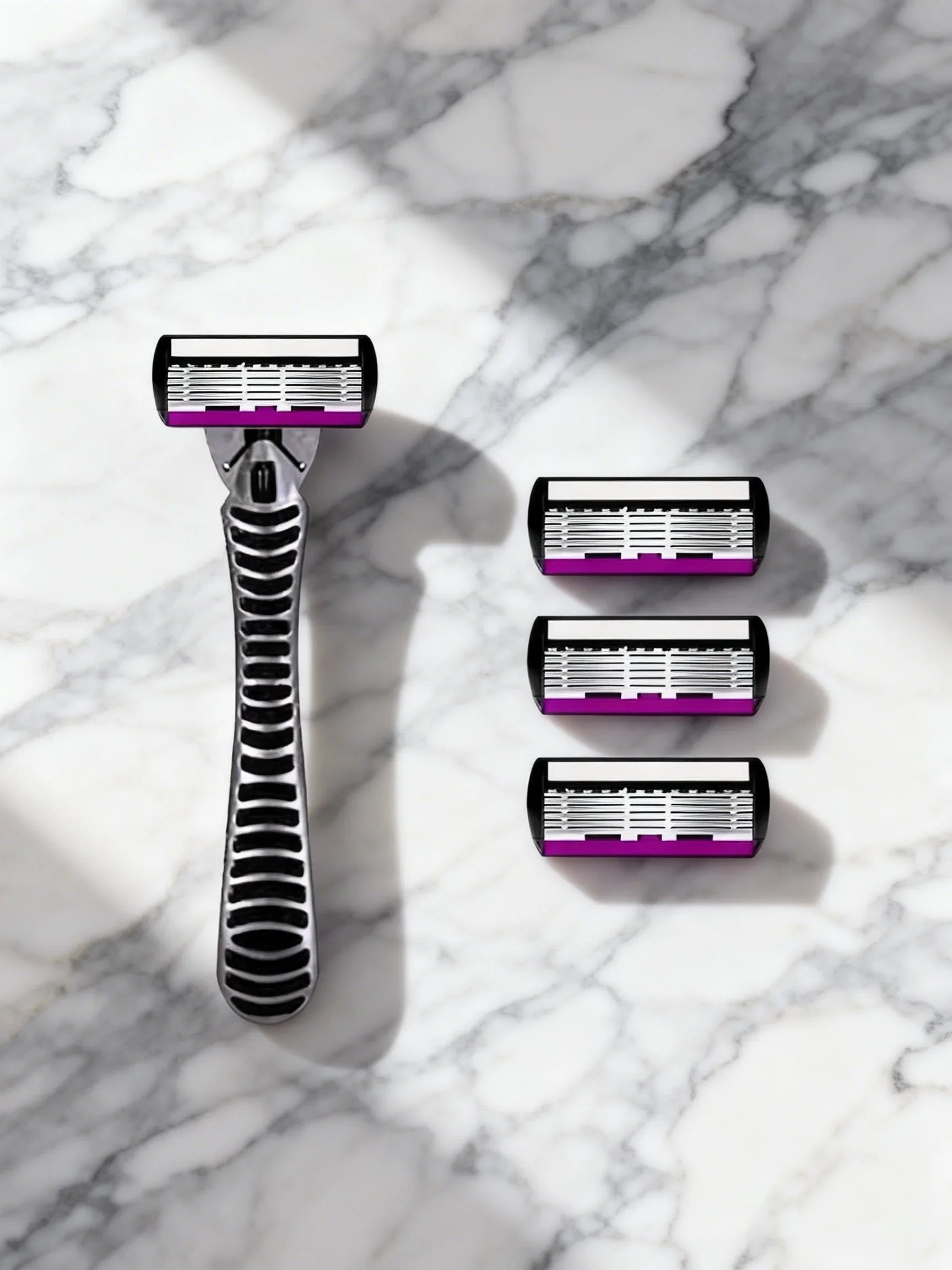 3/6/12 Pcs/ High Quality Man Safety Razor Blade 6 Layer German Stainless Steel Shaving Cartridges Compatible Mach Shaver