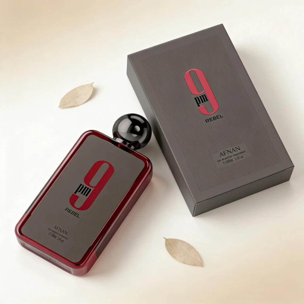 Afnan 9pm Rebel Men's Eau De Parfum 3.4oz | Rich Oud & Woody Long-Lasting Masculine Fragrance