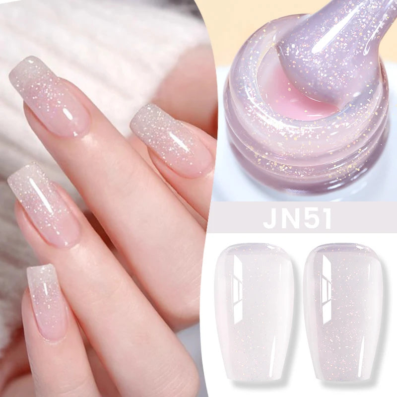 BORN PRETTY 83 Colors 10ml Jelly Nude Gel Nail Polish Autumn Amber Semi Transparent Manicure Soak off UV LED Nails Gel Varnish