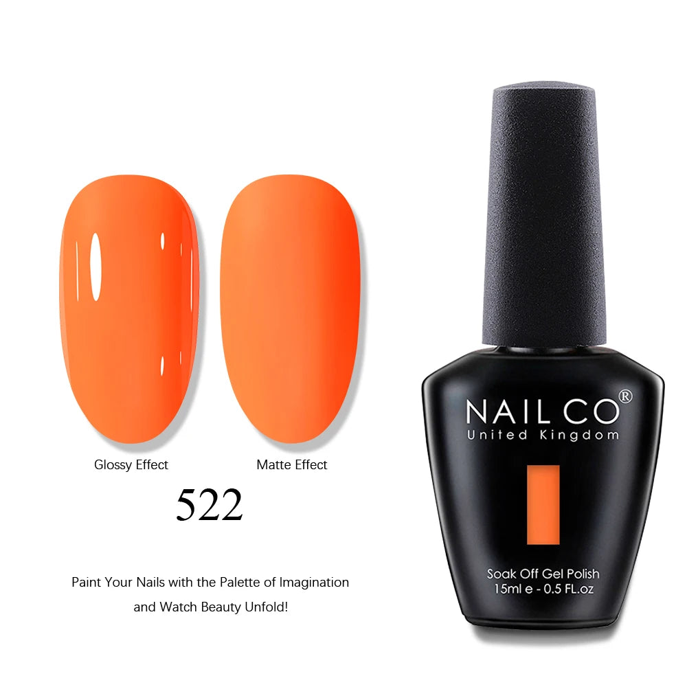 NAILCO 15ml Brown Nails Art Red Color Gel Nail Polish Semi-permanent UV Gel Polish Coffee Manicure Chocolate Hybrid Nail Varnish