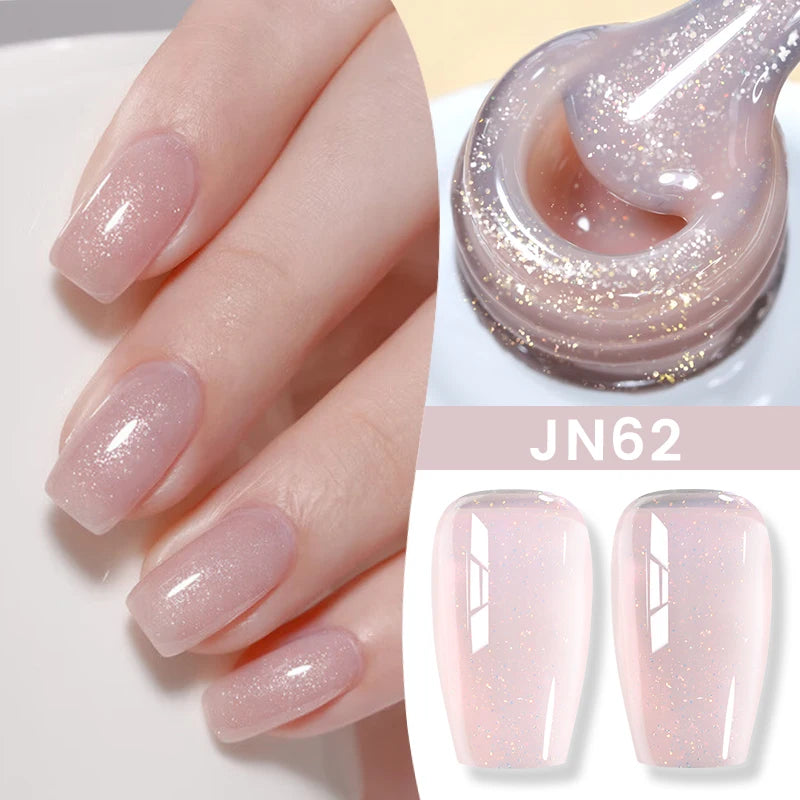 BORN PRETTY 83 Colors 10ml Jelly Nude Gel Nail Polish Autumn Amber Semi Transparent Manicure Soak off UV LED Nails Gel Varnish