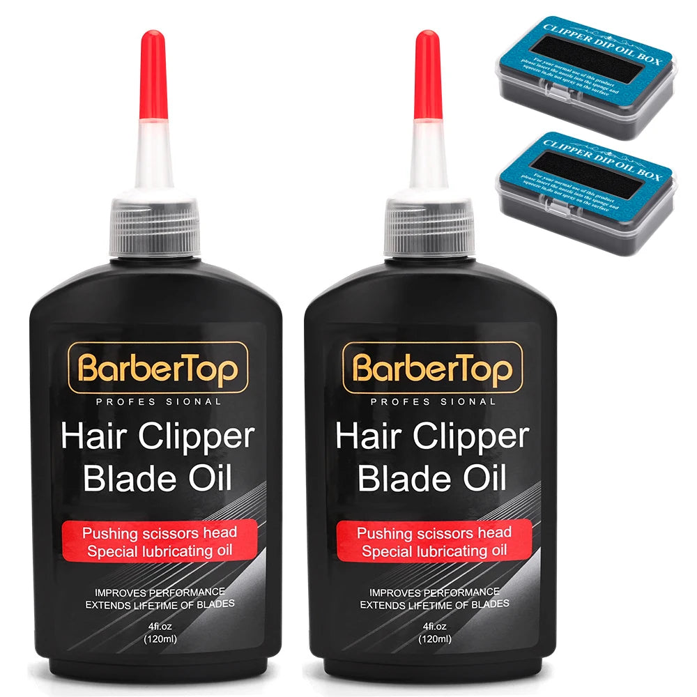 Professional Electric Hair Salon Hair Cutting Blade Oil Resistant with Lubrication Storage Box Rust Prevention Maintenance Kit