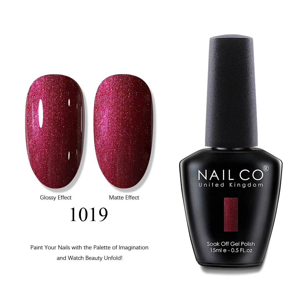 NAILCO 15ml Brown Nails Art Red Color Gel Nail Polish Semi-permanent UV Gel Polish Coffee Manicure Chocolate Hybrid Nail Varnish