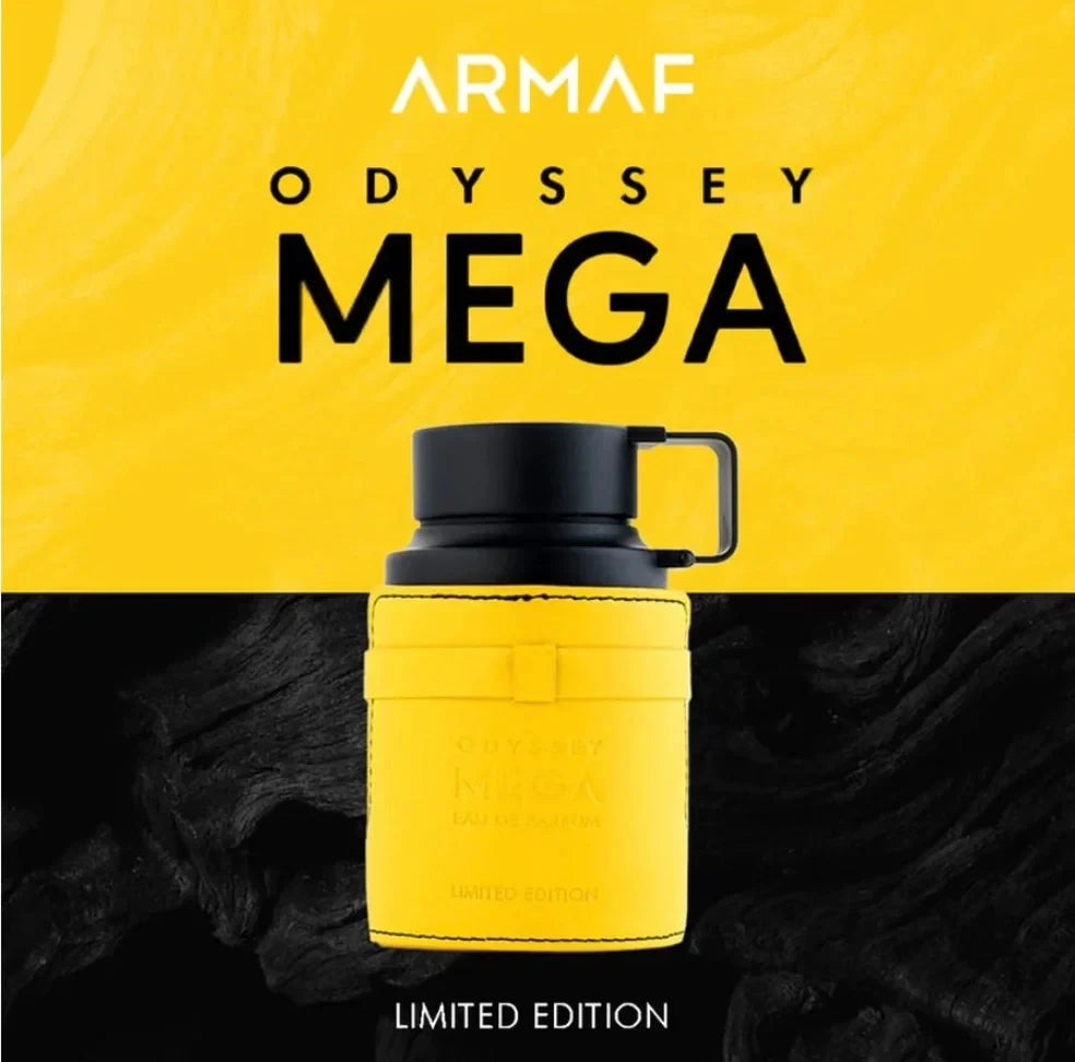 Armaf Odyssey Mega Limited Edition Men Eau De Parfum Spray 3.4 Ounce Cologne Persistence Arabian Women's Perfume Portable